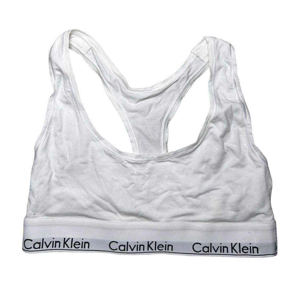 Calvin-klein Women's White Bra